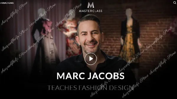 Marc Jacobs - Masterclass on Fashion Design